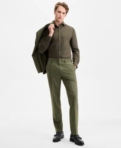 Hugo Boss Hugo By  Men's Modern-fit Solid Suit Pants In Green