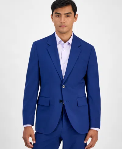 Hugo Boss Hugo By  Men's Modern-fit Solid Wool-blend Suit Separate Jacket In Blue