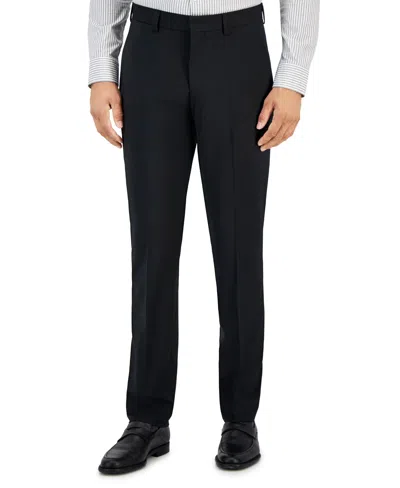 Hugo Boss Hugo By  Men's Modern-fit Solid Wool-blend Suit Trousers In Black