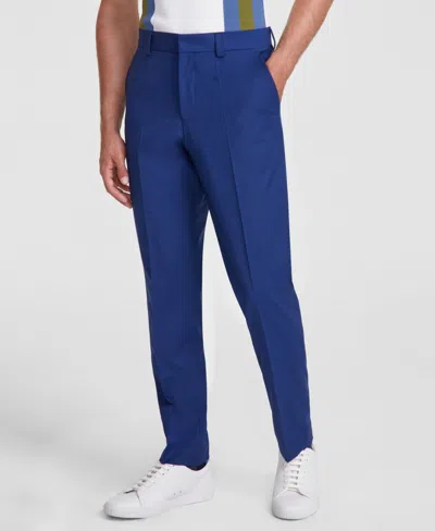 Hugo Boss Hugo By  Men's Modern-fit Solid Wool-blend Suit Trousers In Blue