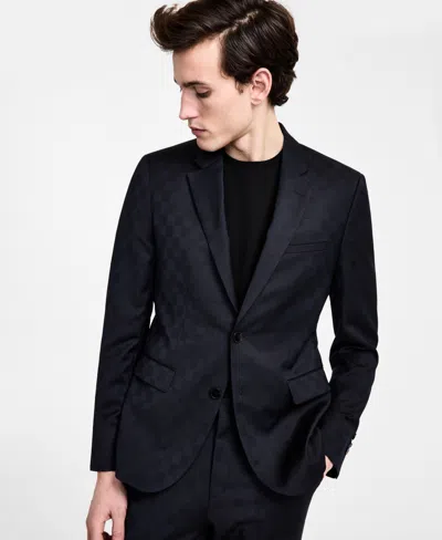 Hugo Boss Hugo By  Men's Modern-fit Wool Blend Suit Jacket In Navy Check