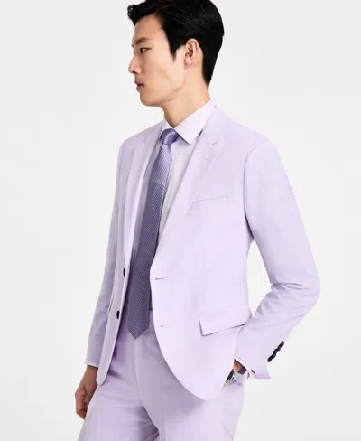 Hugo Boss Hugo By  Men's Modern-fit Wool Blend Suit Jacket In Purple