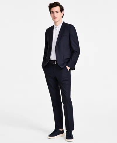 Hugo Boss Hugo By  Men's Modern-fit Wool Blend Suit In Navy