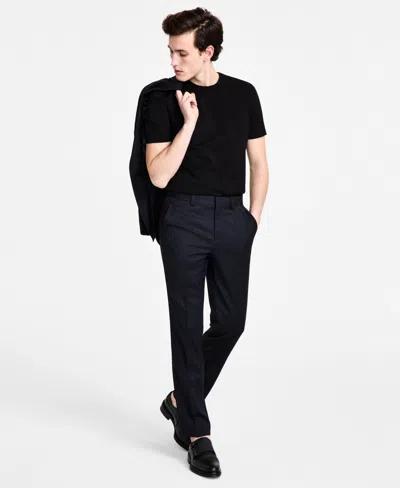 Hugo Boss Hugo By  Men's Modern-fit Wool Blend Suit Pants In Navy Check