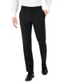 Hugo Boss Hugo By  Men's Modern-fit Wool Blend Super Flex Stretch Tuxedo Pant In Black