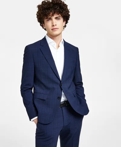 Hugo Boss Boss Men's Modern-fit Suit Jacket In Blue Plaid