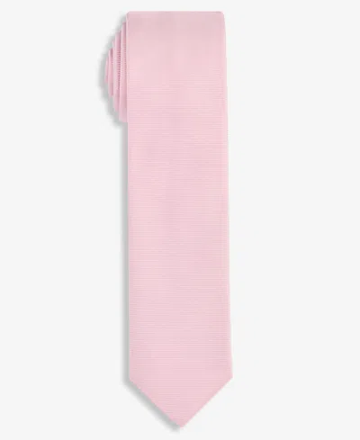 Hugo Boss Hugo By  Men's Neat Skinny Silk Blend Tie In Light Pink,red