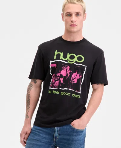 Hugo Boss Hugo By  Men's Nopix Logo T-shirt In Black