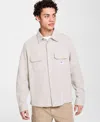 Hugo Boss Hugo By  Men's Oversized-fit Ekynone Overshirt In Open White