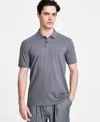 Hugo Boss Hugo By  Men's Regular-fit Dalunos Logo Polo Shirt In Grey
