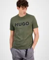 Hugo Boss Short-sleeved Round Collar T-shirt In Dark Beige