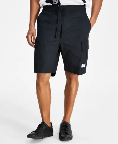 Hugo Boss Hugo By  Men's Relaxed-fit 9" Cargo Shorts In Blk