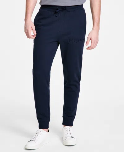 Hugo Boss Hugo By  Men's Solid Cotton Joggers In Navy