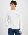 Hugo Boss Hugo By  Men's Sonni Crewneck Sweater In Open White