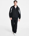 Hugo Boss Hugo By  Mens Benno Colorblocked Hooded Track Jacket Gregor Relaxed Fit Track Pants In Black
