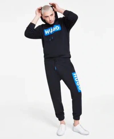 Hugo Boss By  Mens Hoodie Logo Graphic T Shirt Logo Print Jogger Pants In Black