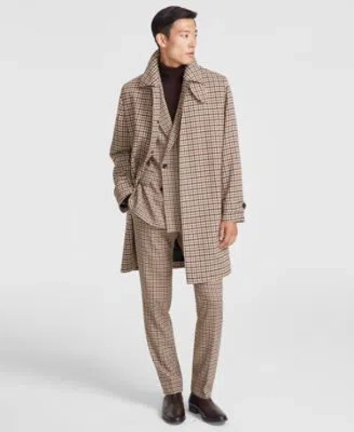 HUGO BOSS HUGO BY HUGO BOSS MENS MODERN FIT HOUNDSTOOTH SUIT SEPARATE OVERCOAT