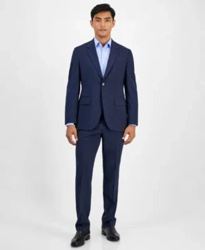 Hugo Boss Hugo By  Mens Modern Fit Plaid Suit Separates In Blue