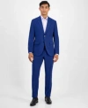 Hugo Boss Hugo By  Mens Modern Fit Plaid Suit Separates In Blue
