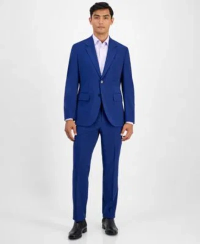 Hugo Boss Hugo By  Mens Modern Fit Plaid Suit Separates In Blue