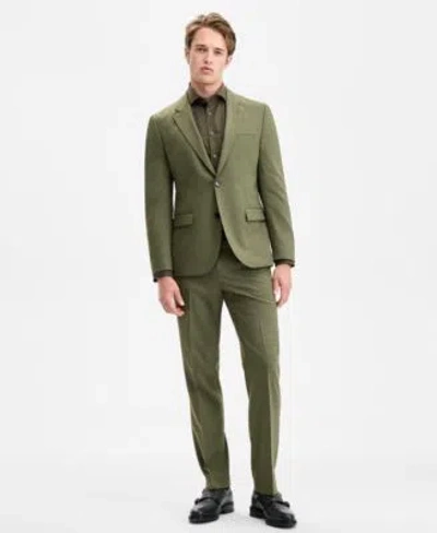 Hugo Boss Hugo By  Mens Modern Fit Solid Suit Separates In Green