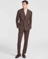 Hugo Boss Hugo By  Mens Modern Fit Solid Wool Suit Separates In Med Brown