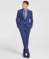 Hugo Boss Long-sleeved Suit Jacket In Dark Blue