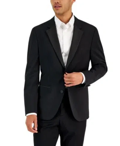 Hugo Boss Hugo By  Men's Modern-fit Wool Blend Super Flex Stretch Tuxedo Jacket In Black