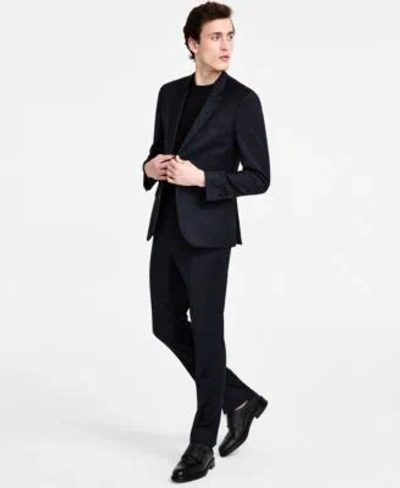 Hugo Boss Hugo By  Mens Modern Fit Wool Blend Suit Separate In Navy Check