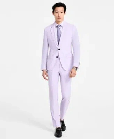 Hugo Boss Hugo By  Mens Modern Fit Wool Blend Suit Separate In Purple