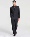 Hugo Boss Hugo By  Mens Modern Logo Print Double Breasted Suit Separates In Black