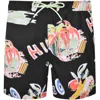Hugo Boss Hugo Calala Swim Shorts Black In Black