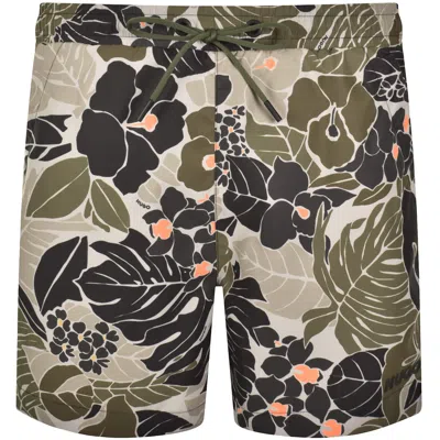 Hugo Boss Hugo Calala Swim Shorts Green