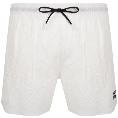 Hugo Boss Hugo Chaffle Swim Shorts White