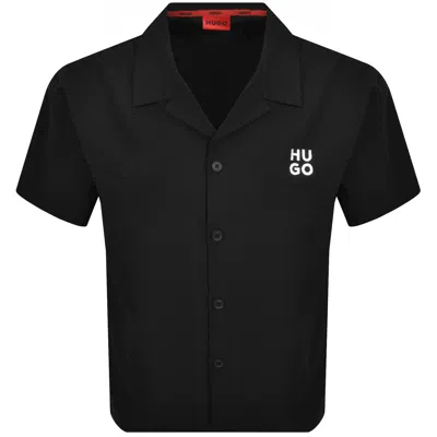 Hugo Boss Hugo Chaffle Waffle Texture Shirt Black
