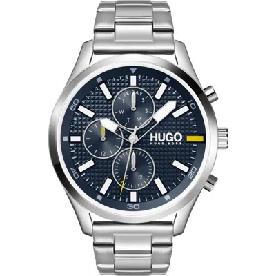 Hugo Boss Hugo Chase Chronograph Bracelet Watch, 46mm In Metallic