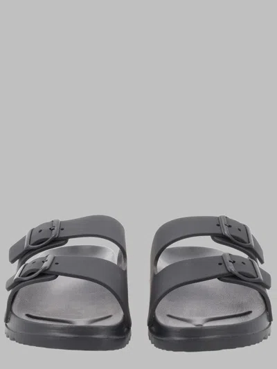 Hugo Boss Hugo Ciabatta Doppia Fascia Con Fibbia In Black