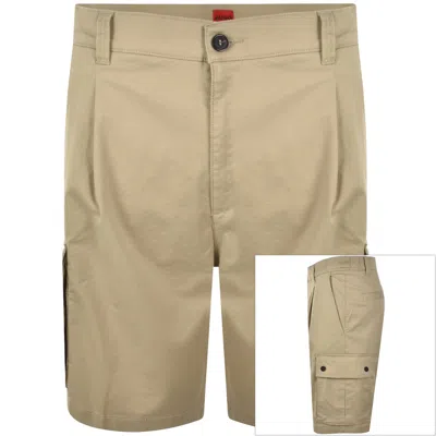 Hugo Boss Hugo Craysen262 Cargo Shorts Beige In Neutral