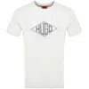 Hugo Boss Cotton-jersey T-shirt With Geometric Logo Embroidery In White