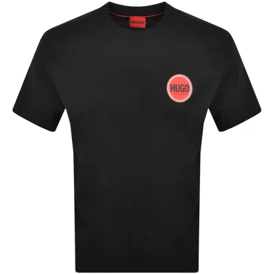 Hugo Boss Hugo Danetchorb Crew Neck T Shirt Black