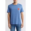 Hugo Boss Hugo Danetchorb Logo Graphic T-shirt In Open Blue