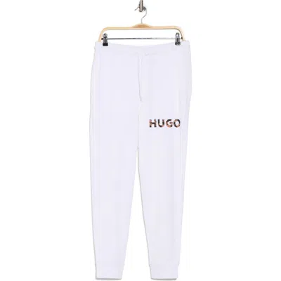 Hugo Boss Hugo Dapantsie Cotton Joggers In White