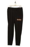 Hugo Boss Hugo Dapantsie Cotton Lounge Joggers In Black