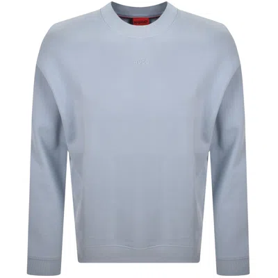 HUGO BOSS HUGO DAPOCREW REGULAR FIT SWEATSHIRT BLUE