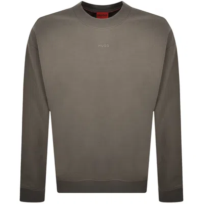 Hugo Boss Hugo Dapocrew Relaxed Fit Sweatshirt Grey In Gray