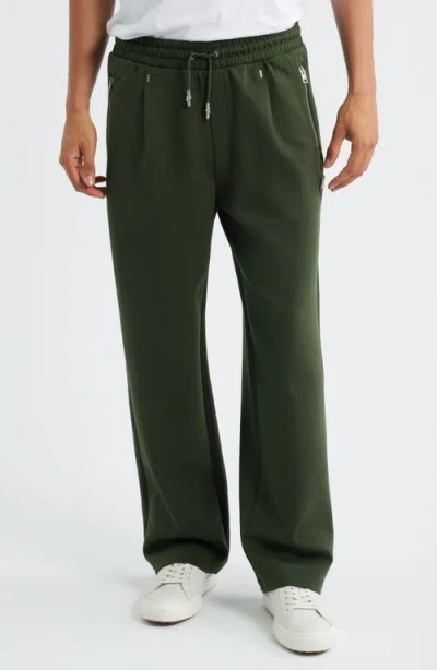 Hugo Boss Hugo Dargen Knit Drawstring Pants In Green