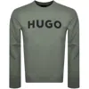 Hugo Boss Hugo Dem Regular Fit Sweatshirt Green In Green