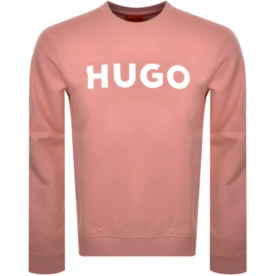 Hugo Boss Hugo Dem Regular Fit Sweatshirt Pink