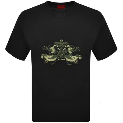 HUGO BOSS HUGO DENRITH CREW NECK T SHIRT BLACK