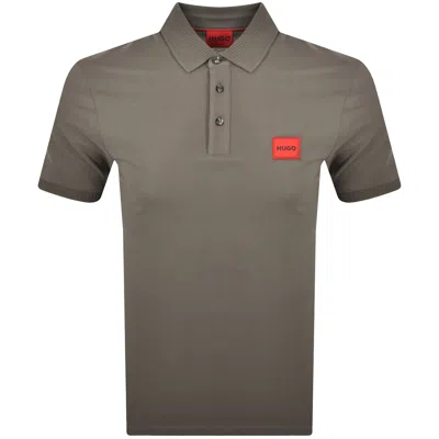 Hugo Boss Hugo Dereso 222 Polo T Shirt Grey In Gray